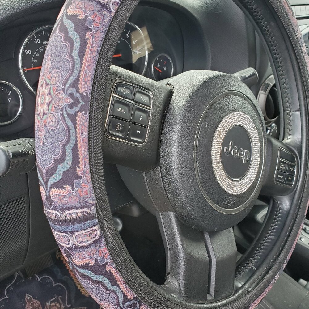 Automotive Interior Steering Wheel Cover, Persian Pattern 15" 104